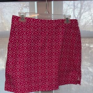 Vineyard Vines Pink and White Mini Skirt